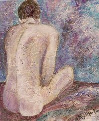 Content to be Alone, 23" x 19" - Mixed Media, $ 450