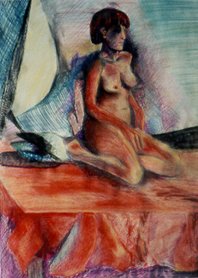 Diana, 24" x 18" - Pastel, $ 350