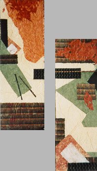 Spirit of the Land, 2 paintings, 23" x 13" - Collage, $ 245 each